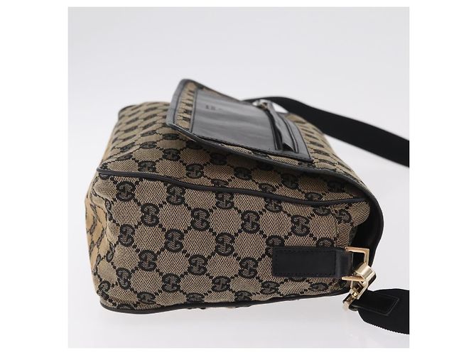 Borsa a tracolla GUCCI GG Canvas Beige Gold 019 0375 Auth ka6364 D'oro - vista 4