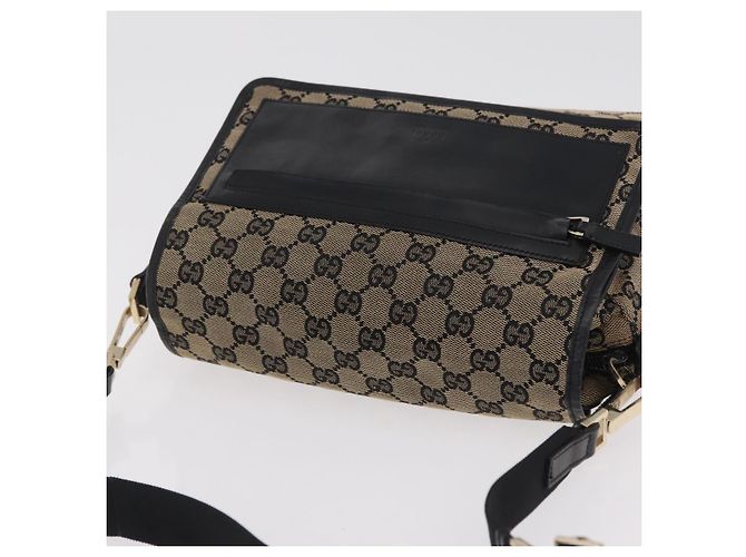 Borsa a tracolla GUCCI GG Canvas Beige Gold 019 0375 Auth ka6364 D'oro - vista 6