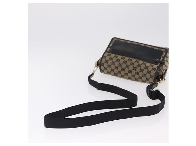 Borsa a tracolla GUCCI GG Canvas Beige Gold 019 0375 Auth ka6364 D'oro - vista 7
