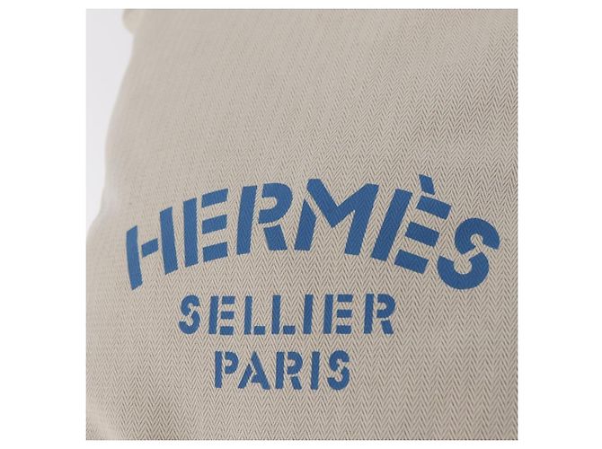 Hermès HERMES Sac Aline Shoulder Bag Canvas Beige Auth 204926A Bege - vista 14