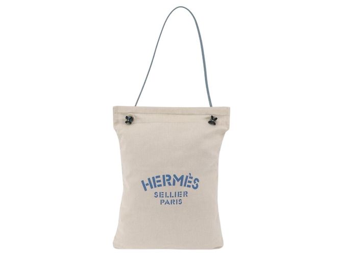 Hermès HERMES Sac Aline Shoulder Bag Canvas Beige Auth 204926A Bege - vista 2