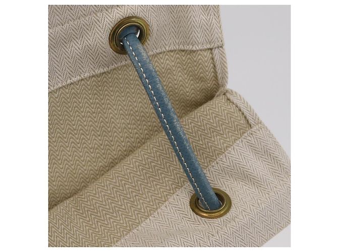 Hermès HERMES Sac Aline Shoulder Bag Canvas Beige Auth 204926A Bege - vista 21