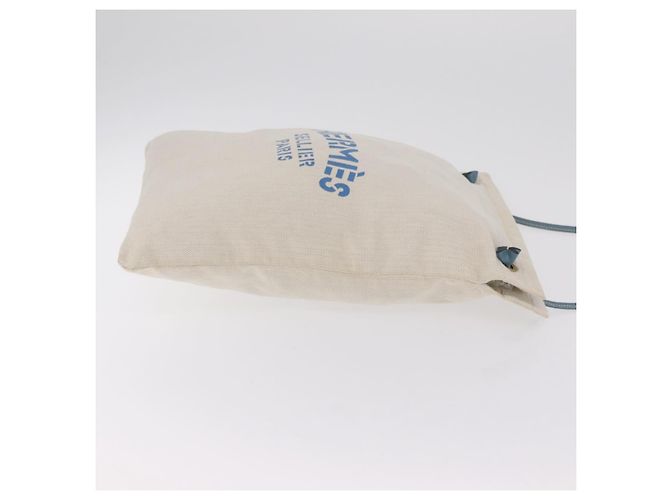 Hermès HERMES Sac Aline Shoulder Bag Canvas Beige Auth 204926A Bege - vista 4