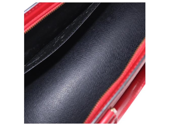 LOUIS VUITTON Epi Sac Triangle Hand Bag Red M52097 LV Auth 206372 Rosso - vista 10