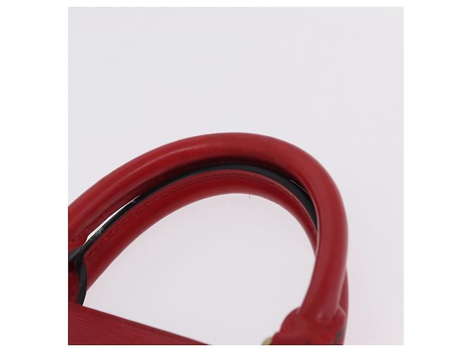 LOUIS VUITTON Epi Sac Triangle Hand Bag Red M52097 LV Auth 206372 Rosso - vista 14
