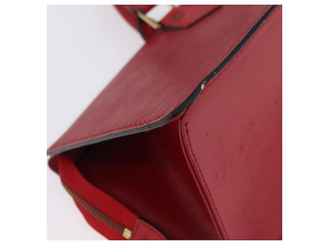 LOUIS VUITTON Epi Sac Triangle Hand Bag Red M52097 LV Auth 206372 Rosso - vista 15