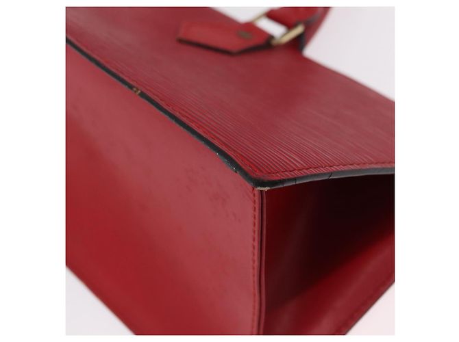 LOUIS VUITTON Epi Sac Triangle Hand Bag Red M52097 LV Auth 206372 Rosso - vista 17