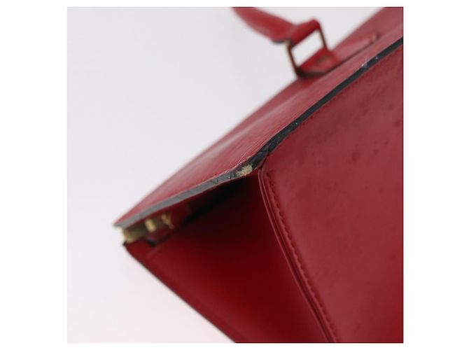 LOUIS VUITTON Epi Sac Triangle Hand Bag Red M52097 LV Auth 206372 Rosso - vista 18