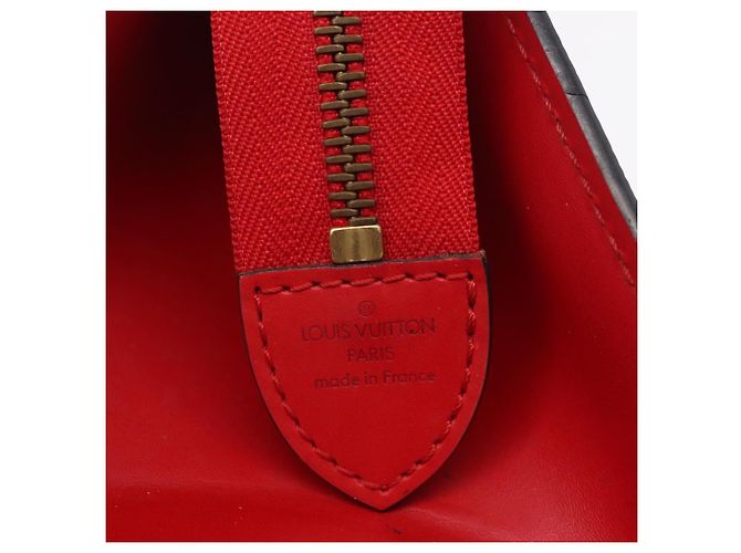 LOUIS VUITTON Epi Sac Triangle Hand Bag Red M52097 LV Auth 206372 Rosso - vista 20