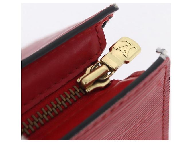 LOUIS VUITTON Epi Sac Triangle Hand Bag Red M52097 LV Auth 206372 Rosso - vista 21
