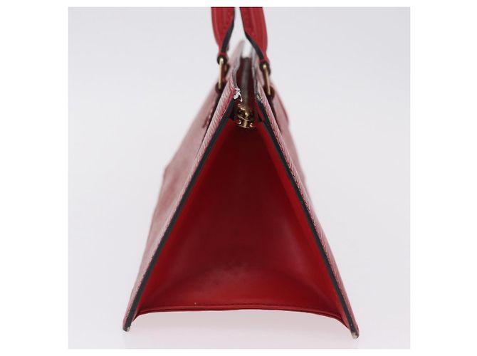 LOUIS VUITTON Epi Sac Triangle Hand Bag Red M52097 LV Auth 206372 Rosso - vista 4