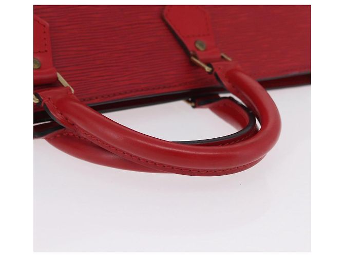 LOUIS VUITTON Epi Sac Triangle Hand Bag Red M52097 LV Auth 206372 Rosso - vista 7