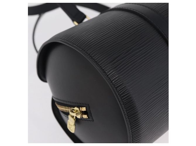 Borsa a mano LOUIS VUITTON Epi Soufflot Black M52222 LV Auth am12523V Nero - vista 14