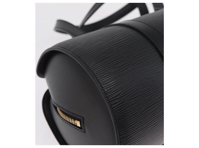 Borsa a mano LOUIS VUITTON Epi Soufflot Black M52222 LV Auth am12523V Nero - vista 16