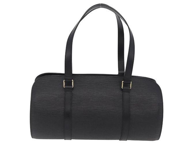 Borsa a mano LOUIS VUITTON Epi Soufflot Black M52222 LV Auth am12523V Nero - vista 2