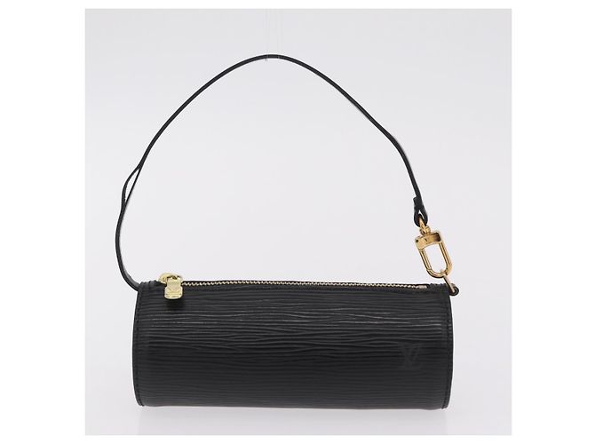 Borsa a mano LOUIS VUITTON Epi Soufflot Black M52222 LV Auth am12523V Nero - vista 22