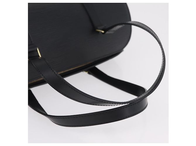 Borsa a mano LOUIS VUITTON Epi Soufflot Black M52222 LV Auth am12523V Nero - vista 7