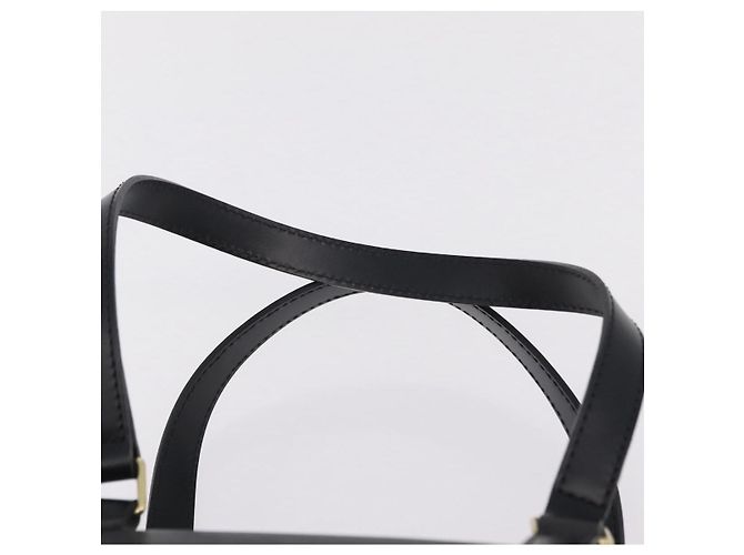 Borsa a mano LOUIS VUITTON Epi Soufflot Black M52222 LV Auth am12523V Nero - vista 8