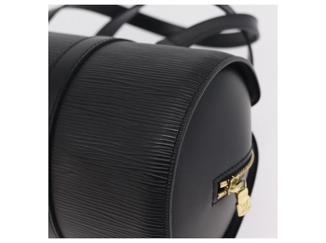 Borsa a mano LOUIS VUITTON Epi Soufflot Black M52222 LV Auth am12523V Nero - vista 9