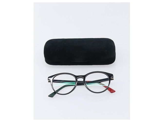 GUCCI Sonnenbrille Kunststoff Black Auth bs37377 Schwarz - Ansicht 17