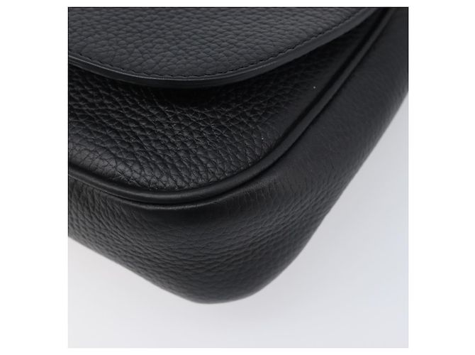 Borsa a tracolla GUCCI Soho Chain in pelle nera e oro 336752 Auth 205989M Nero D'oro - vista 12