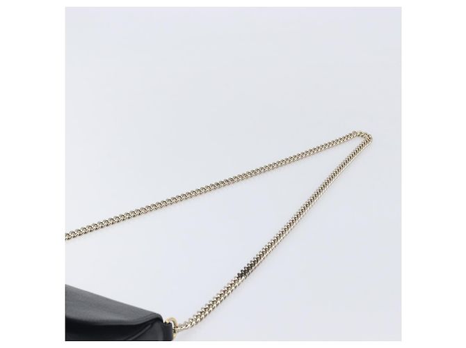 Borsa a tracolla GUCCI Soho Chain in pelle nera e oro 336752 Auth 205989M Nero D'oro - vista 8
