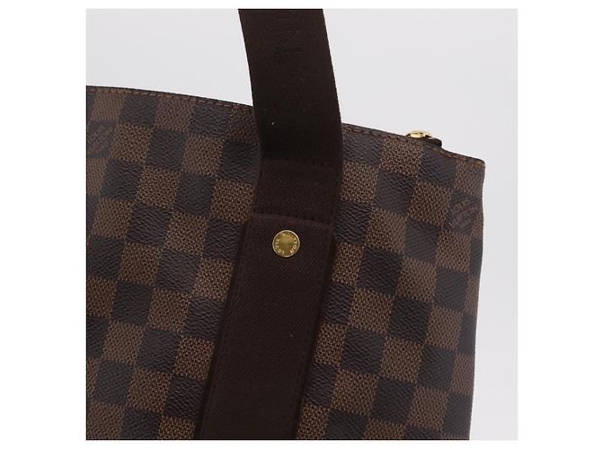 Borsa Tote LOUIS VUITTON Damier Ebene Kababobur N52006 LV Auth ar14288 - vista 19