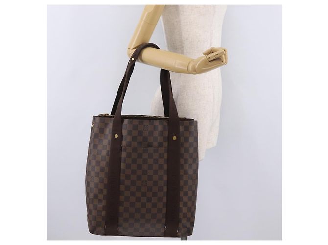 Borsa Tote LOUIS VUITTON Damier Ebene Kababobur N52006 LV Auth ar14288 - vista 26