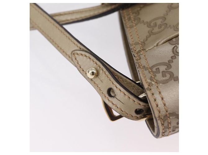 Borsa GUCCI GG Canvas Guccissima 2 vie Oro 353121 Auth ka6419 D'oro - vista 13