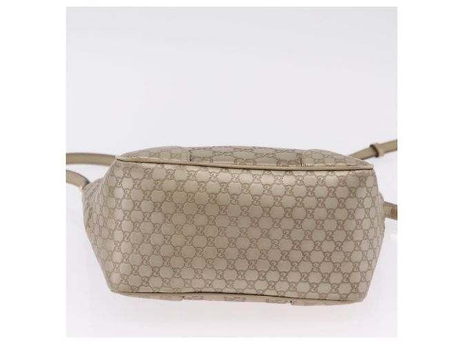 Borsa GUCCI GG Canvas Guccissima 2 vie Oro 353121 Auth ka6419 D'oro - vista 14