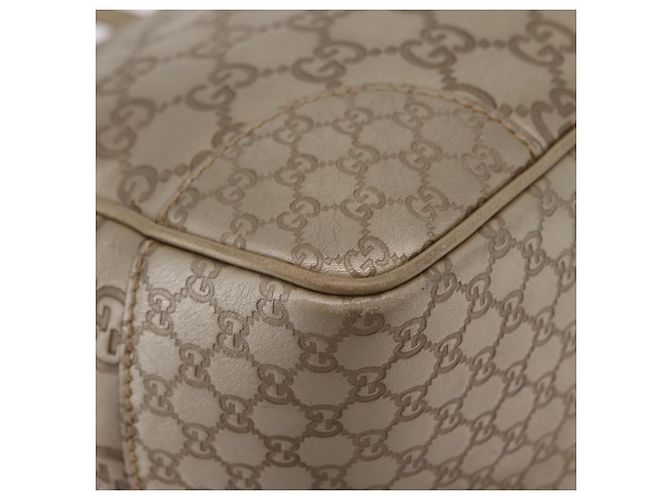 Borsa GUCCI GG Canvas Guccissima 2 vie Oro 353121 Auth ka6419 D'oro - vista 17