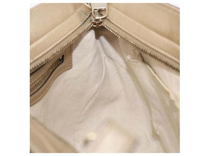 Borsa GUCCI GG Canvas Guccissima 2 vie Oro 353121 Auth ka6419 D'oro - vista 23