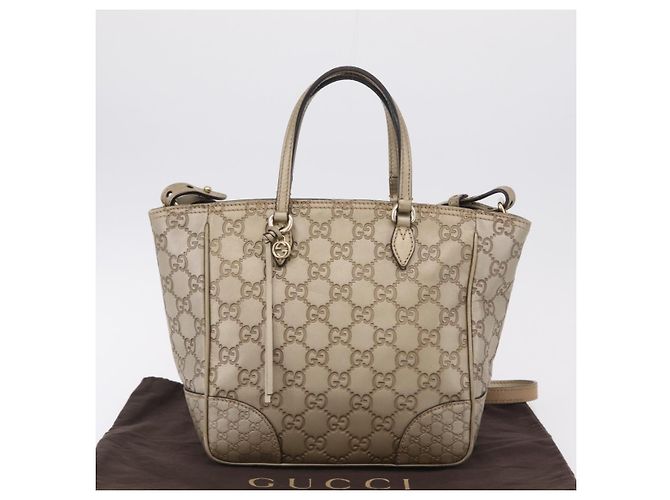 Borsa GUCCI GG Canvas Guccissima 2 vie Oro 353121 Auth ka6419 D'oro - vista 30