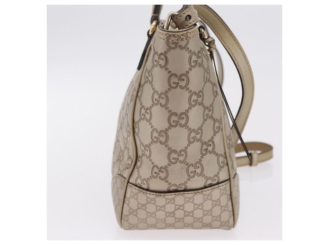 Borsa GUCCI GG Canvas Guccissima 2 vie Oro 353121 Auth ka6419 D'oro - vista 5