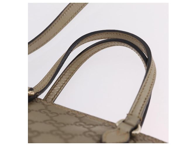 Borsa GUCCI GG Canvas Guccissima 2 vie Oro 353121 Auth ka6419 D'oro - vista 8