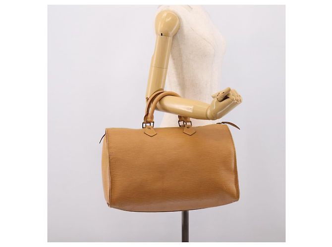 Borsa a mano LOUIS VUITTON Epi Speedy 35 Zipangu Gold LV Auth 206327 - vista 22