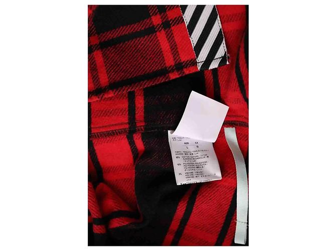 Off White Jacke aus Baumwolle Rot Herren L - Ansicht 6