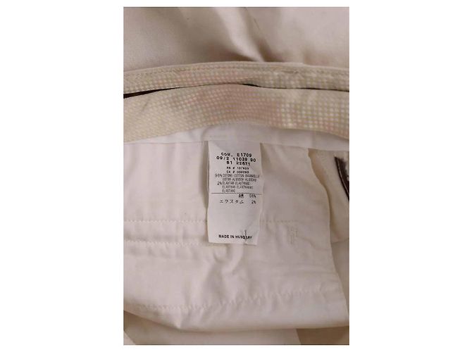 Moncler Ecru gerade geschnittene Hose Roh - Ansicht 5