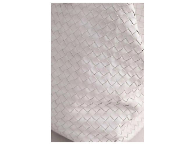 Borsa tote Bottega Veneta in pelle bianca Bianco - vista 4