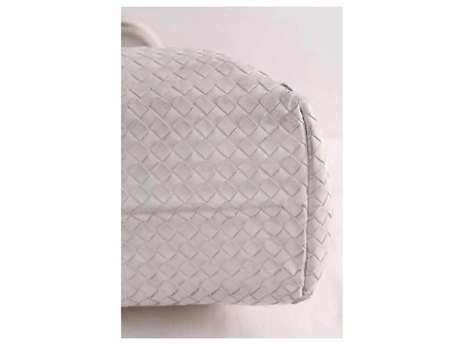 Borsa tote Bottega Veneta in pelle bianca Bianco - vista 5