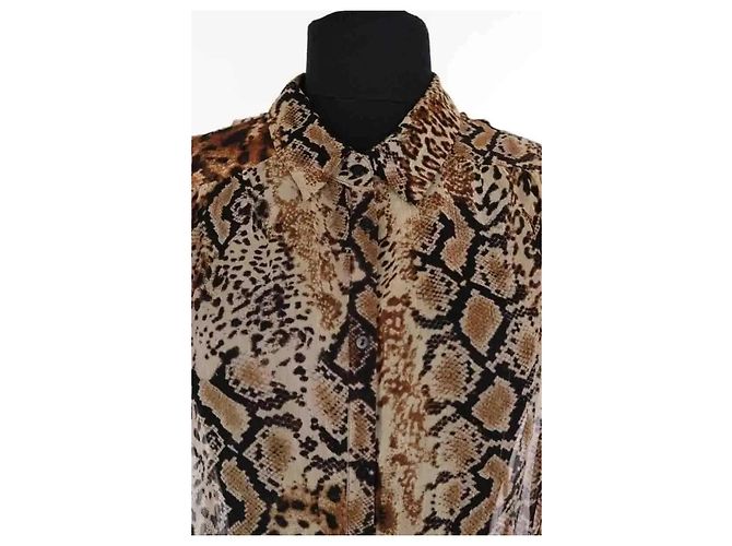 Ba&Sh Kleid aus Viskose Braun L - Ansicht 2