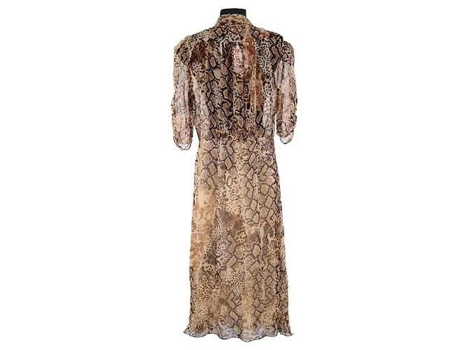 Ba&Sh Kleid aus Viskose Braun L - Ansicht 4