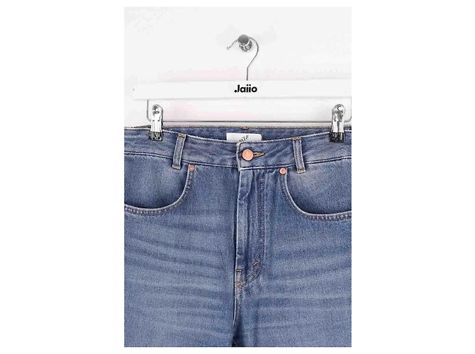 Autre Marque Bite Studios Straight-Jeans blau Baumwolle - Ansicht 2