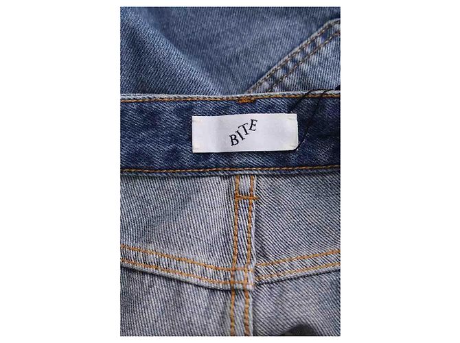 Autre Marque Bite Studios Straight-Jeans blau Baumwolle - Ansicht 5