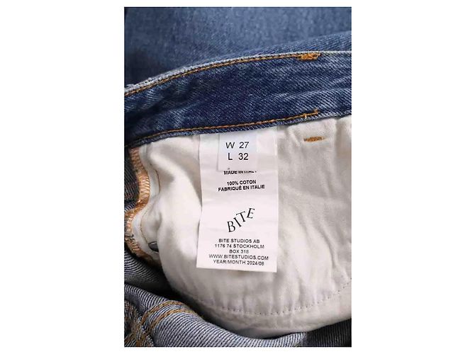 Autre Marque Bite Studios Straight-Jeans blau Baumwolle - Ansicht 6