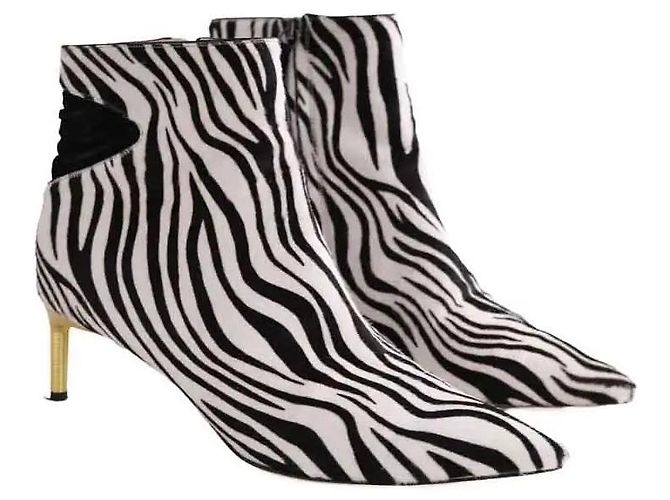 Autre Marque Botas Bettina Vermillon de cuero negro talla 40 - vista 3