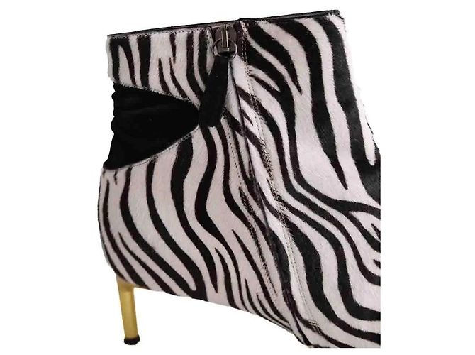 Autre Marque Botas Bettina Vermillon de cuero negro talla 40 - vista 4