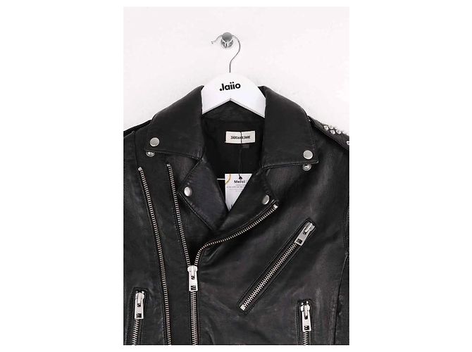 Zadig & Voltaire Lederjacke Schwarz XS - Ansicht 2