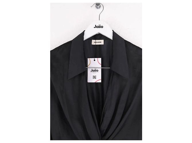 Zadig & Voltaire Rozo Satin Kleid schwarz - Ansicht 2