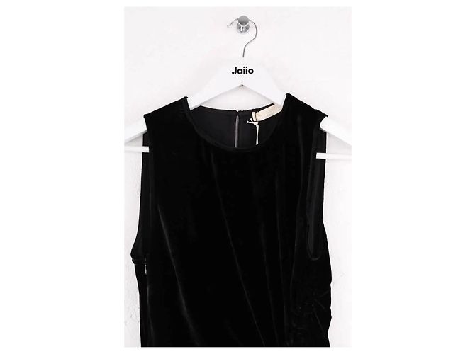 Vestido Cornelia de terciopelo negro Ulla Johnson - vista 2
